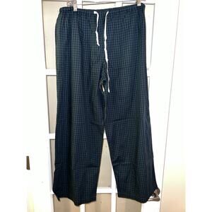 Polo Ralph Lauren Men's L Blue Green Plaid Soft Flannel Lounge Pajama PJ Pants